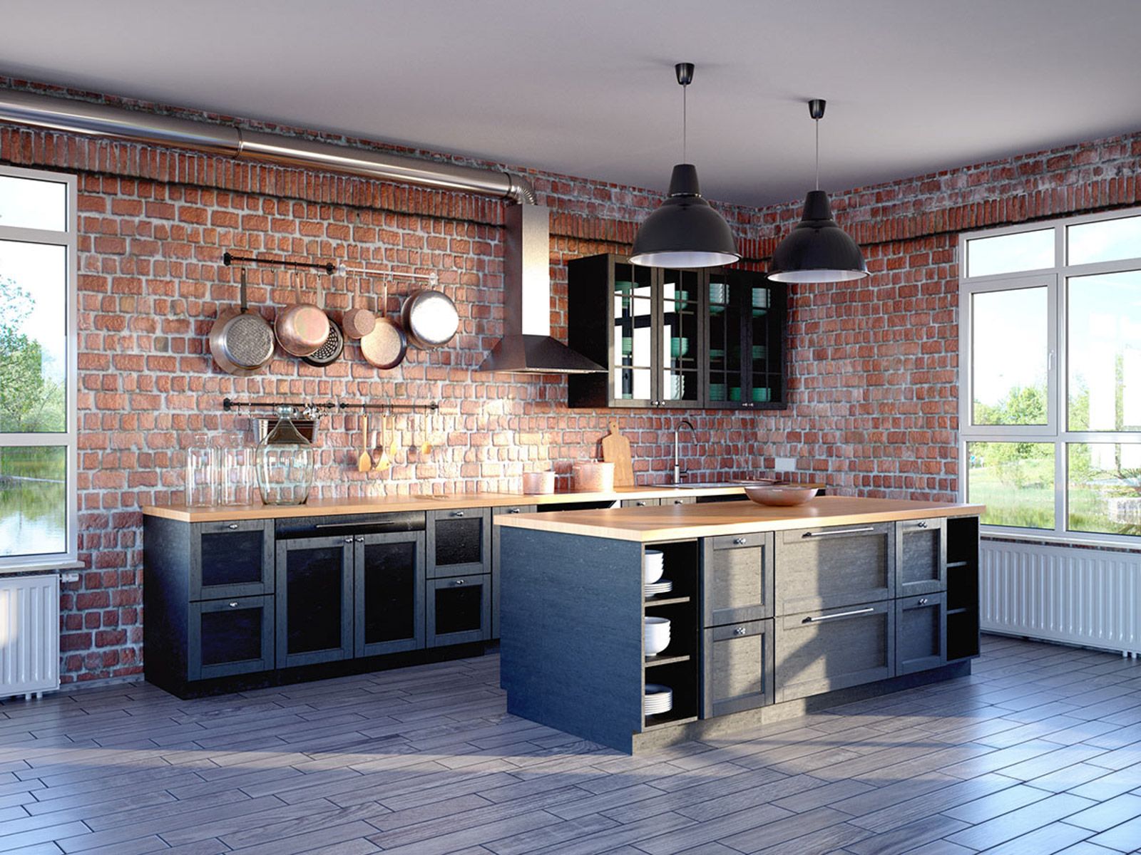 Cucine In Brick A Firenze